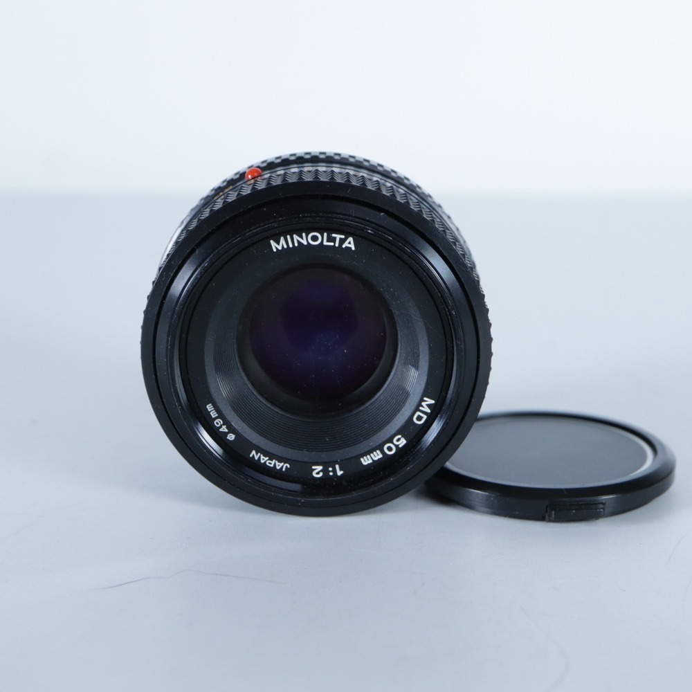 Minolta MD 50mm 1:2 F/2 Lens Japan Excellent Clean